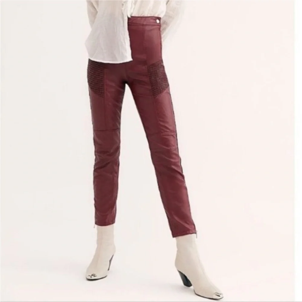 Free People Kaelin Faux Leather Moto Leggings